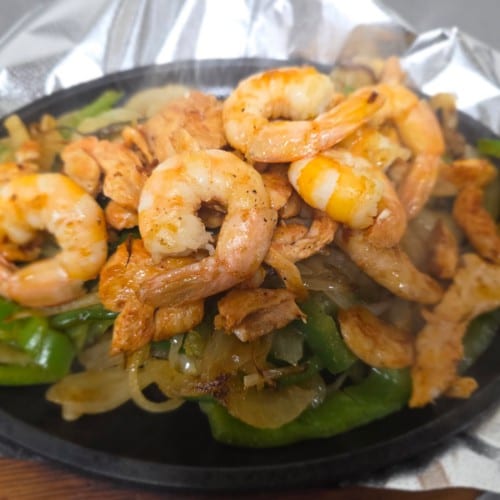 Shrimp Fajitas.