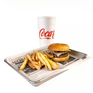 Mushroom Swiss Burger Platter