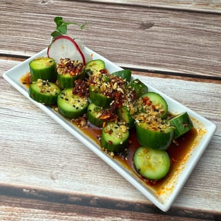 Crispy Garlic Cucumbers