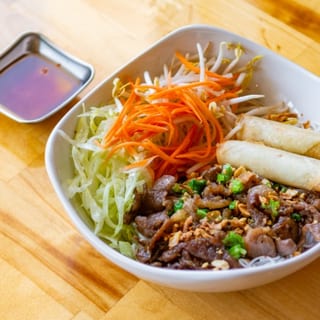 Charbroiled Pork Vermicelli with Egg Rolls | Bún Thit Nuróng Chá Giò