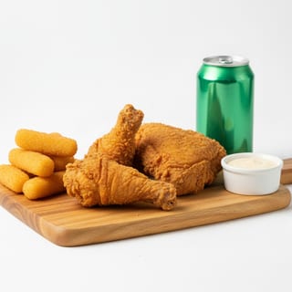 4PC MIXED FRIED CHICKEN COMBO: