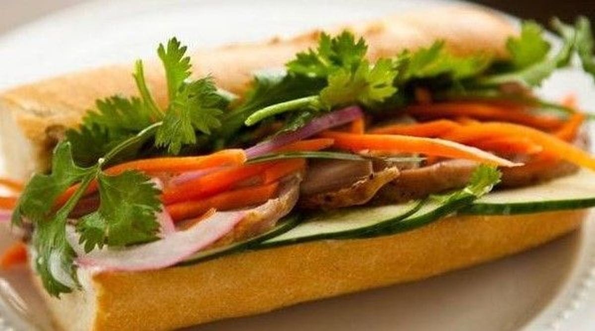 Vietnamese Pork Loaf Sandwich (7") - Banh Mi Cha Lua.