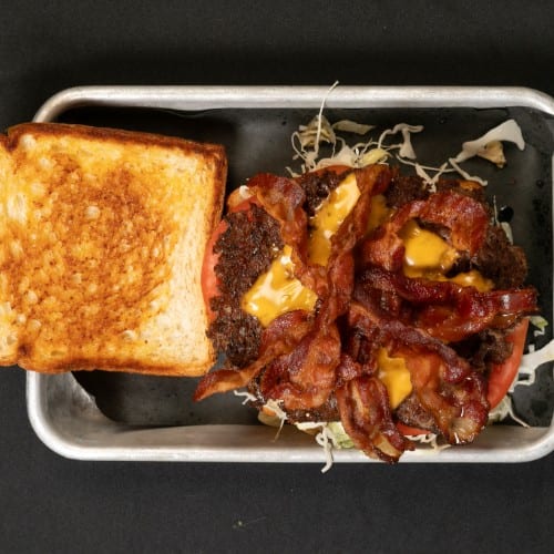 BLT Patty Melt Burger.