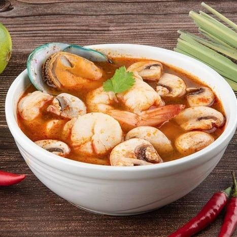 Seafood Tom Yum Soup.