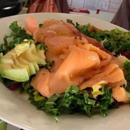 Smoked Salmon Salad Bowl- Gluten Free.