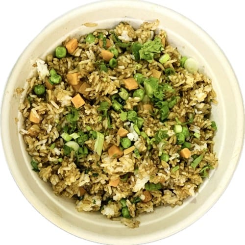 Hibachi Style Vegetable Fried Rice.