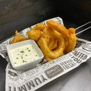 Beer battered onion rings
