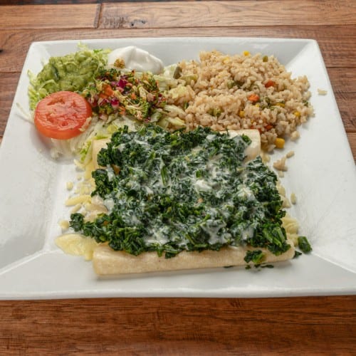 166. Spinach Enchiladas.