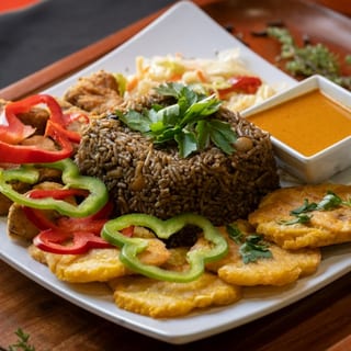 Djon-Djon Rice Platter