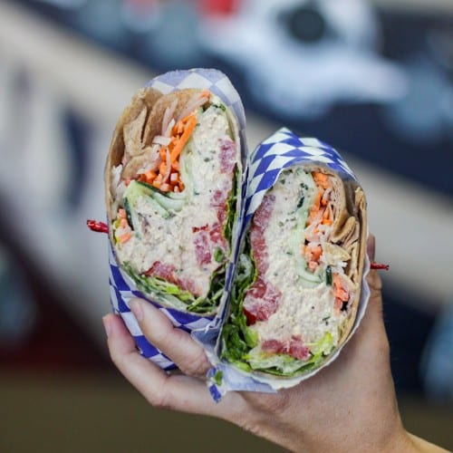 Albacore Tuna Salad Wrap.