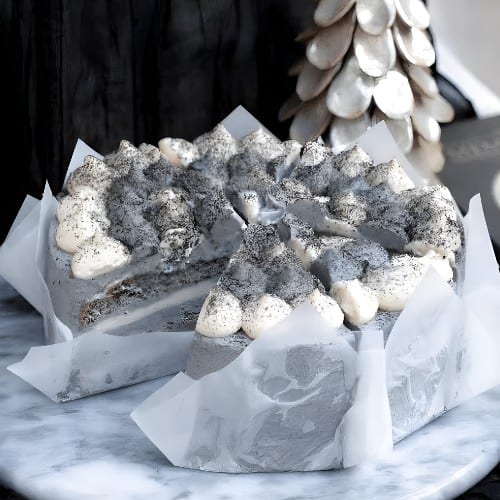 ⏰🎂 Black Sesame Soy Milk Whole Cake (黑芝麻豆乳蛋糕).