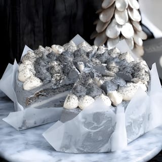 ⏰🎂 Black Sesame Soy Milk Whole Cake (黑芝麻豆乳蛋糕)