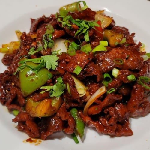 Lamb with Basil & Chili.