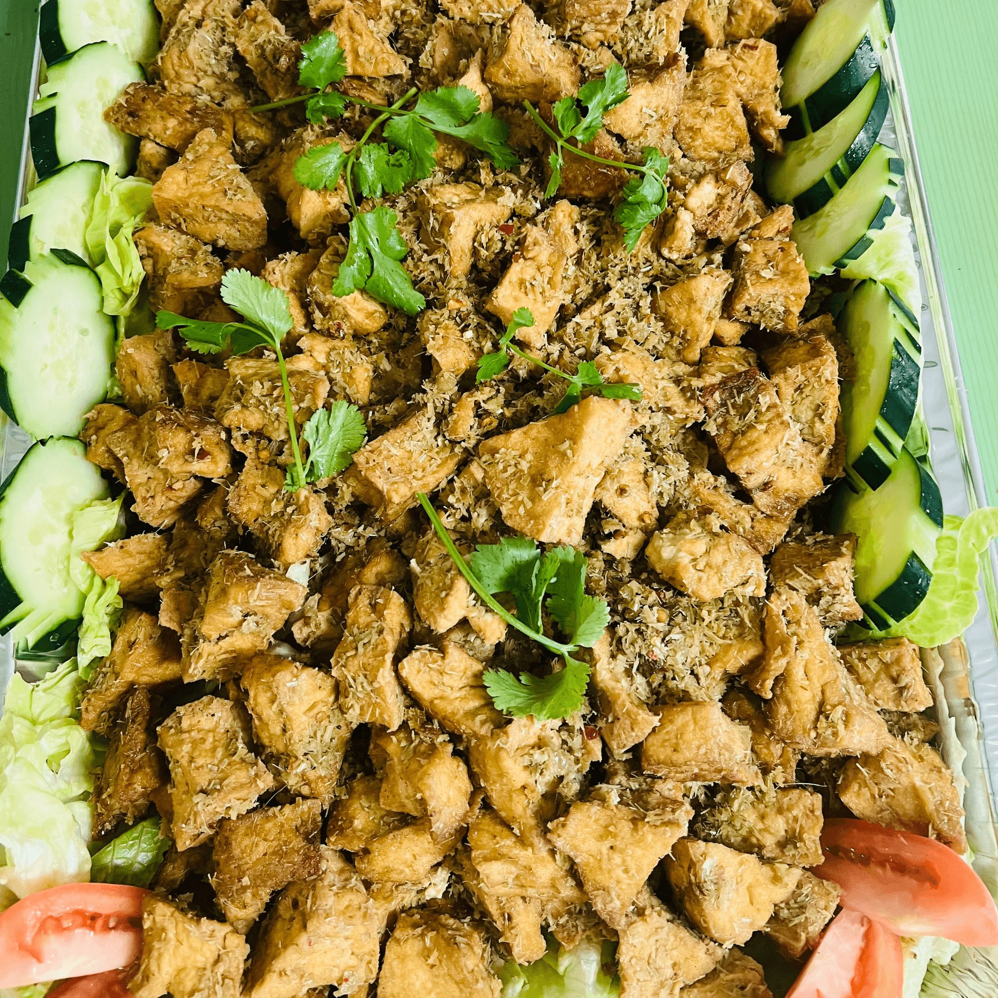 T17. Lemongrass Tofu S/L (tray Đ.Hủ Xã Ớt).