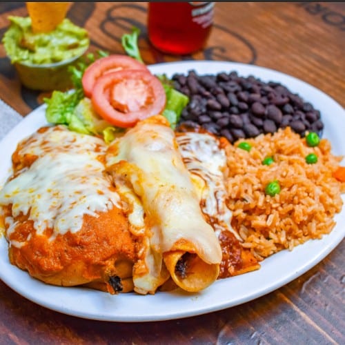 1. Enchilada, Flauta and Chile Relleno Combo Platter.