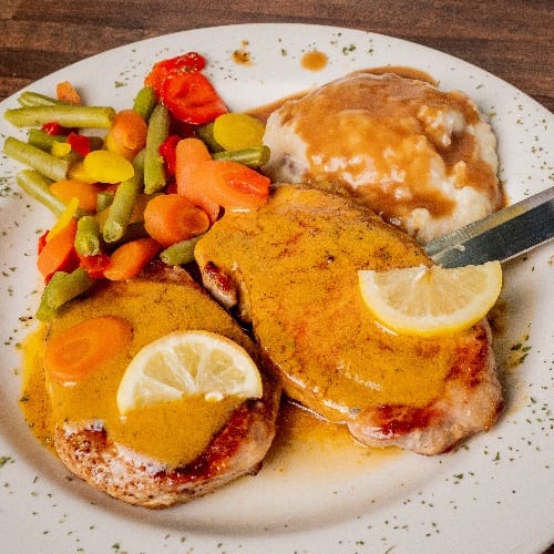 Greek Style Pork Chops.