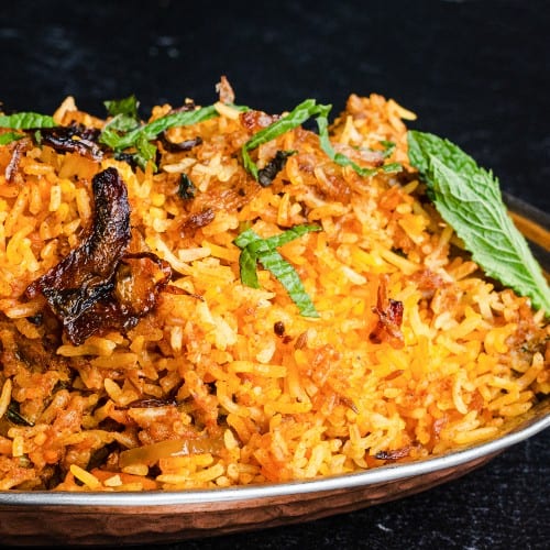 Vegetable Biryani.