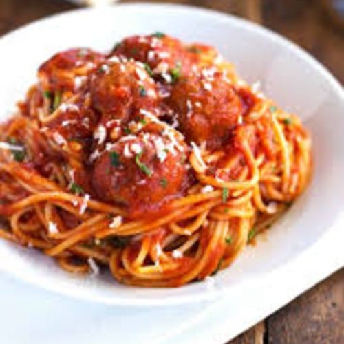 Spaghetti with Meatballs.