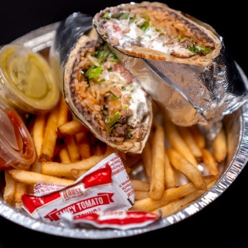 Reef and Beef Burrito.