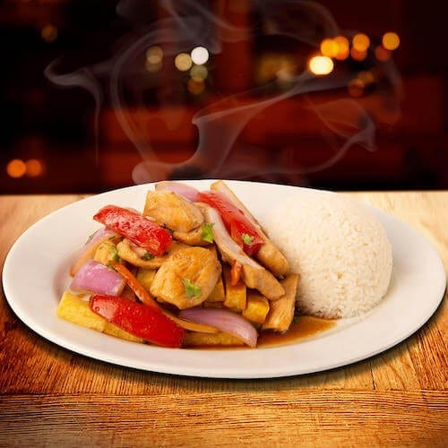 Lomo Saltado Chicken.