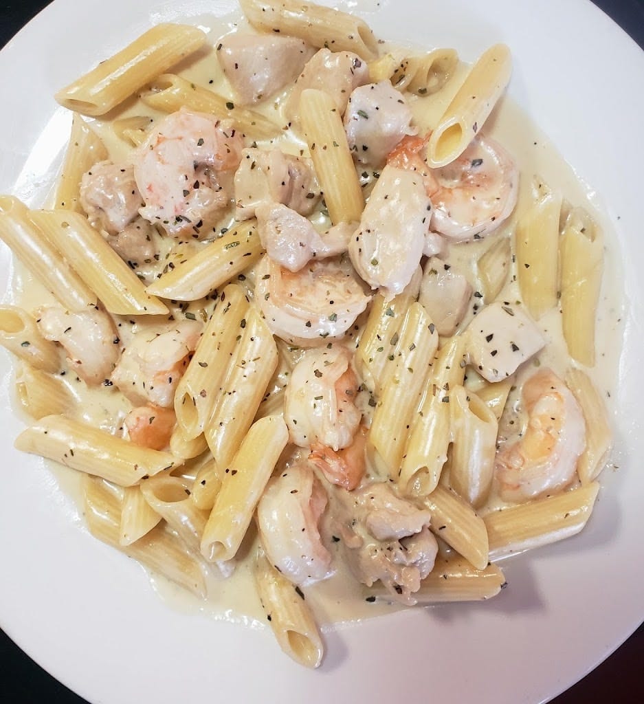 Pesca pollo al forno.