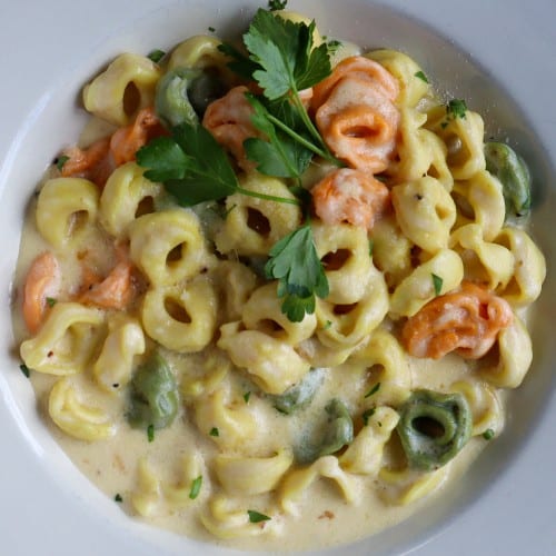 Tortellini Alfredo.