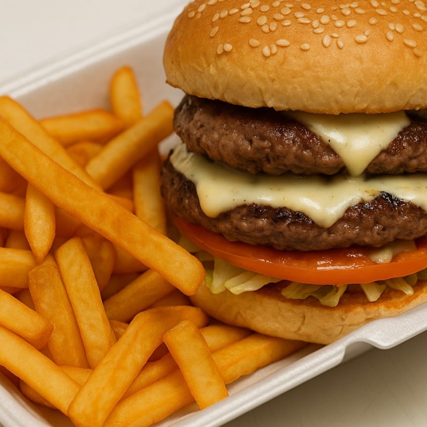 Double Cheeseburger basket.