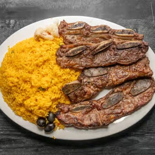 BBQ Beef Ribs Entree.