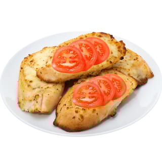 Garlic Bread with Cheese and Tomato