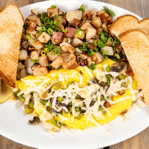 Seasonal Veggies Omelet.