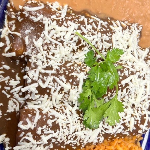 Mole Enchiladas.