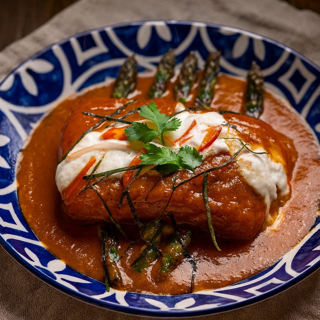 Salmon choo chee curry.