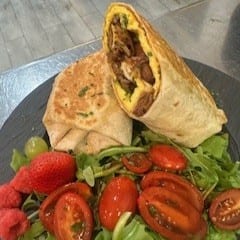 Steak Egg and Cheese Burrito.