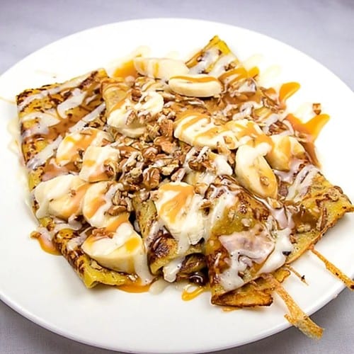Banana Caramel Crepe.