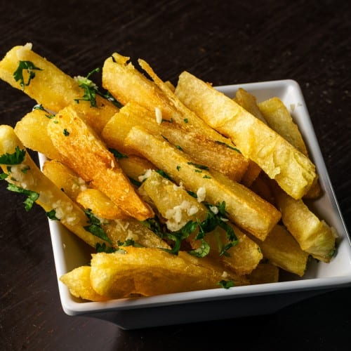 Garlic yuca fries.