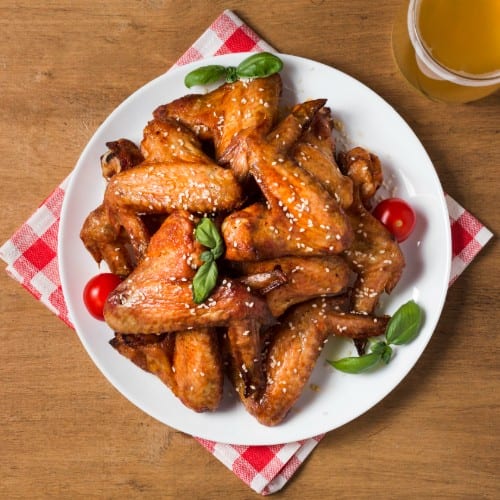 10 Crispy Smoked Wings.