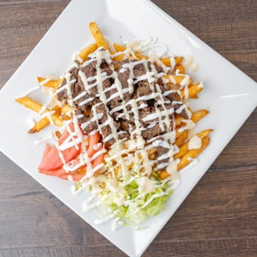 Beef Shawarma Fry Bowl.