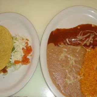 A. One Beef Taco and 1 Beef Enchilada Combo Plate