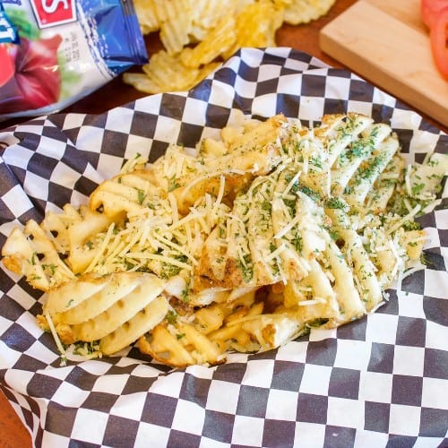Waffle Garlic Fries.