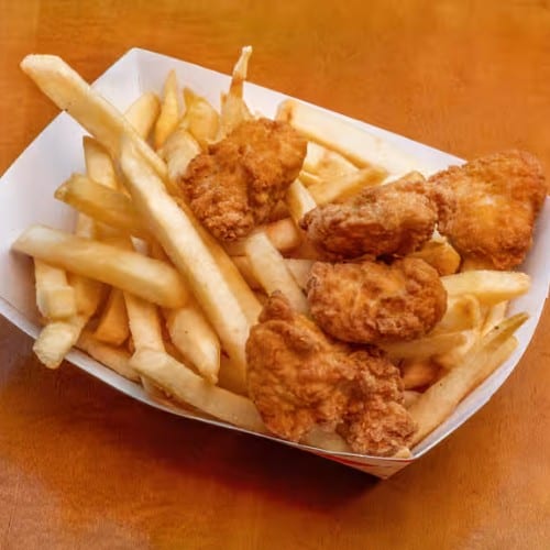 Kid's Chicken Nuggets Meal.