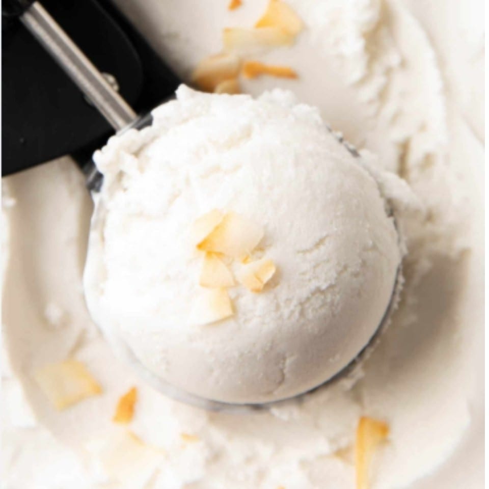 Coconut Ice Cream.
