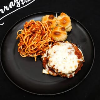Eggplant Parm w Spaghetti