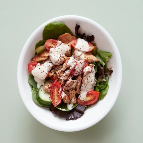 Signature Chicken Shawarma Salad.
