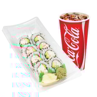 Quick Combo (California or Spicy tuna + Soft drink)