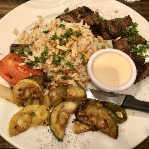 Shish Kebab Plate.