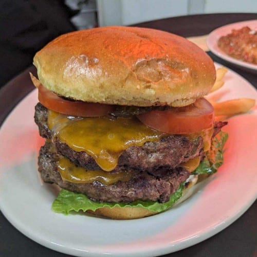 Hattie's Double Cheeseburger.