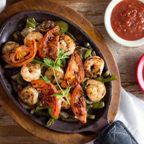 Shrimp Fajitas.