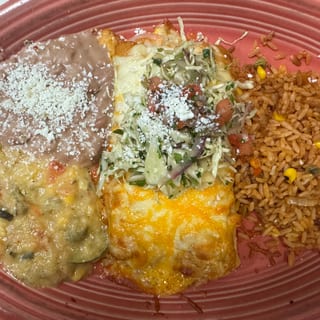 Shrimp Enchiladas Plate