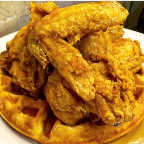1/2 Fried Chicken & Waffle.