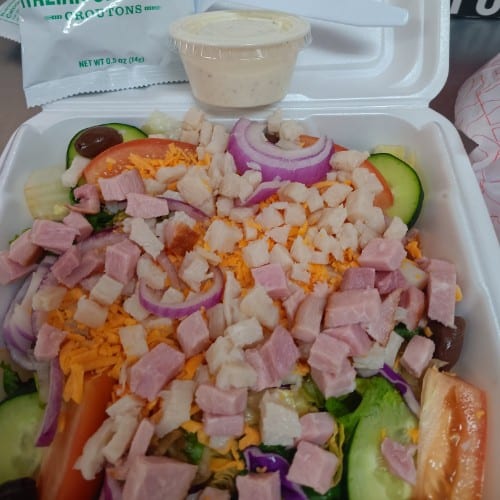 Chicken & Bacon Salad.